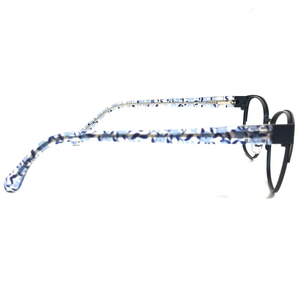 Draper James Eyeglasses Frames DJ1002 414 INDIGO Blue Clear Cat Eye 49-16-130